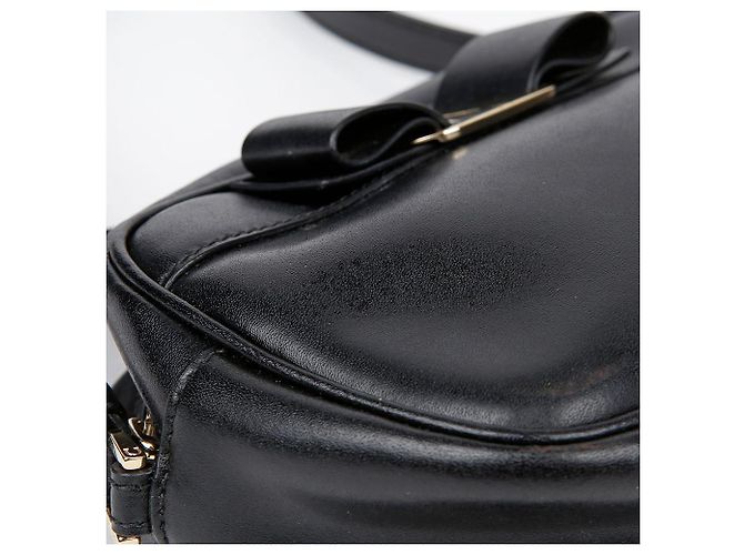Salvatore Ferragamo Borsa a tracolla con fiocco sulla spalla - vista 9