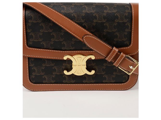 Céline Borsa a Spalla Triopé Media Classica Marrone - vista 2