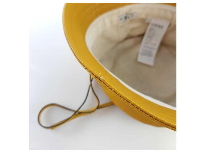 Loewe Anagram Leder Bucket Hat Orange - Ansicht 4