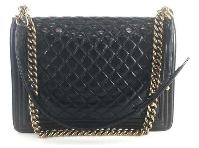 Boy Chanel Borsa a spalla con pattina per ragazzo Nero - vista 3