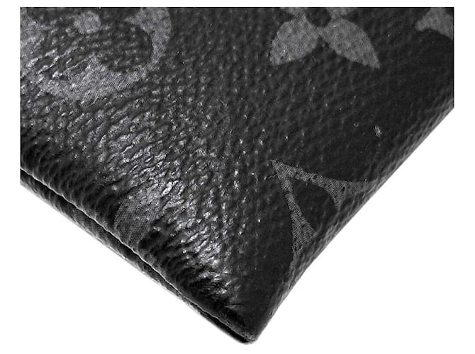 Louis Vuitton Pochette Eclipse Clutch Nero - vista 4