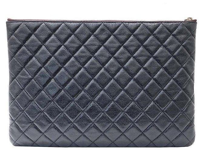 Chanel Clutch Caviar Large Multicolore - vista 3