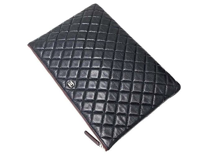 Chanel Clutch Caviar Large Multicolore - vista 4