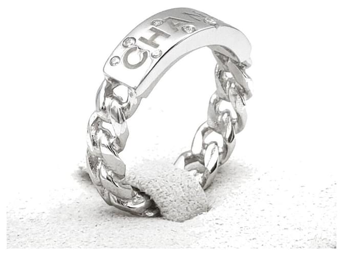 Chanel Anello Cubic con Logo Argento - vista 3