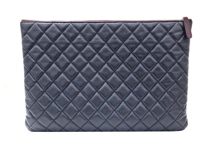 Chanel Clutch Caviar Large Multicolore - vista 3