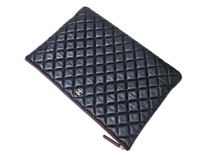 Chanel Clutch Caviar Large Multicolore - vista 4