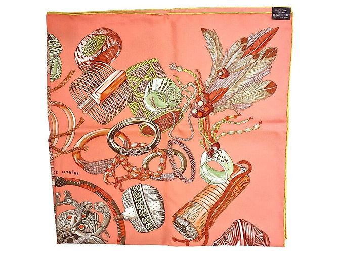 Hermès Pañuelo de seda Roja - vista 2