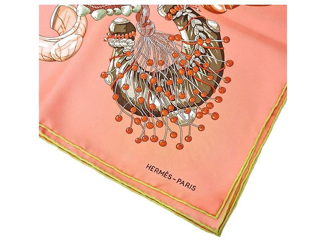 Hermès Pañuelo de seda Roja - vista 3