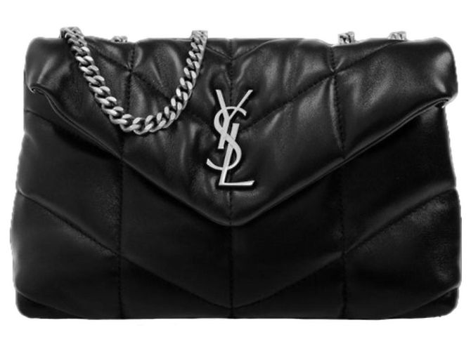 Saint Laurent Borsa a spalla imbottita con monogramma Nero - vista 2