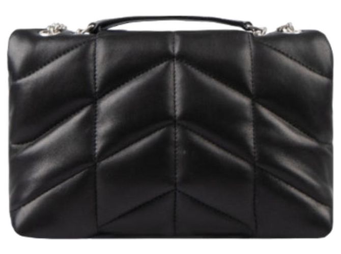 Saint Laurent Borsa a spalla imbottita con monogramma Nero - vista 5
