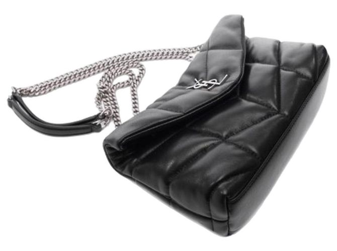 Saint Laurent Borsa a spalla imbottita con monogramma Nero - vista 6