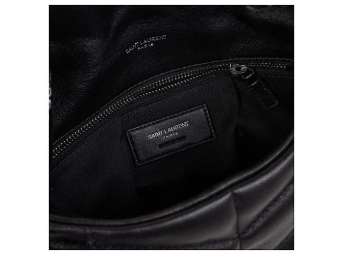 Saint Laurent Borsa a spalla imbottita con monogramma Nero - vista 7