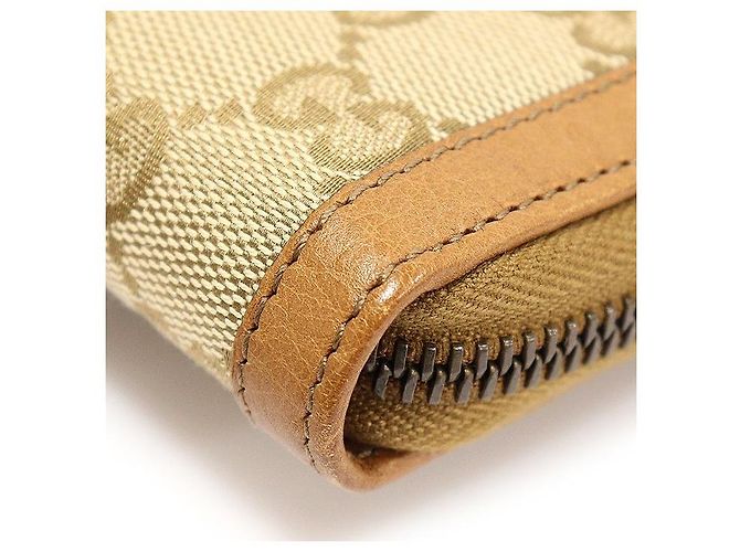 Bamboo Gucci Rania Zip Langbörse aus Bambus mit GG-Logo-Jacquard und WEB-Tassel Braun - Ansicht 6