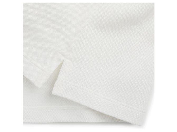 Miu Miu Polo de Piqué de Algodón con Cremallera Blanco - vista 7