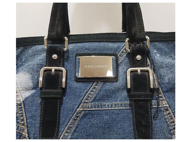 Dolce & Gabbana Borsa grande a spalla in denim Multicolore - vista 3