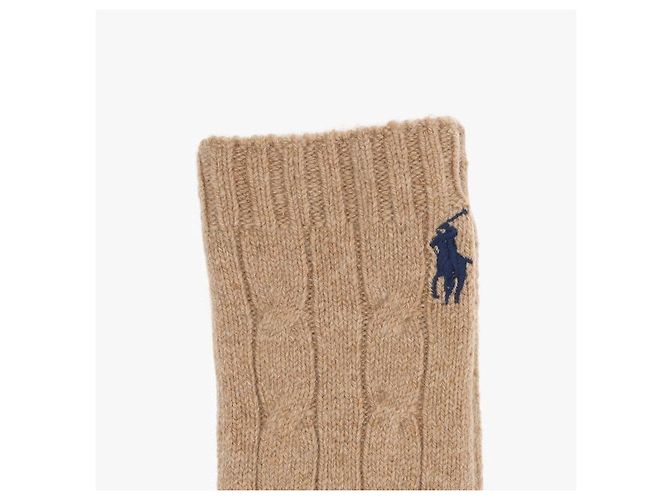 Ralph Lauren Pony Kabelstrick Damenhandschuhe Orange - Ansicht 6