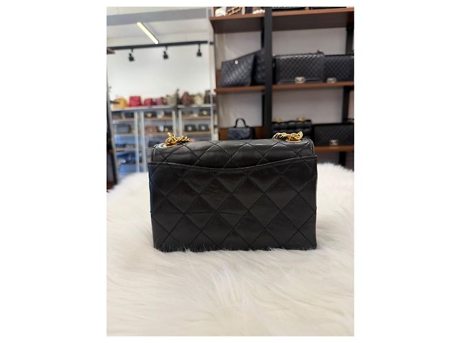 Chanel Bolsa mini de corrente em couro de cordeiro com aba acolchoada Multicor - vista 6