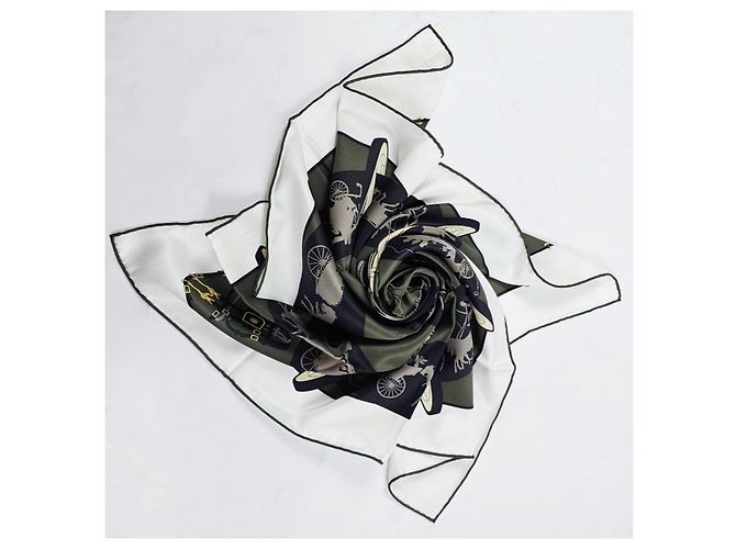 Hermès Foulard in seta per donne Carré Nero - vista 10