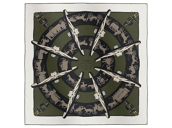 Hermès Foulard in seta per donne Carré Nero - vista 2
