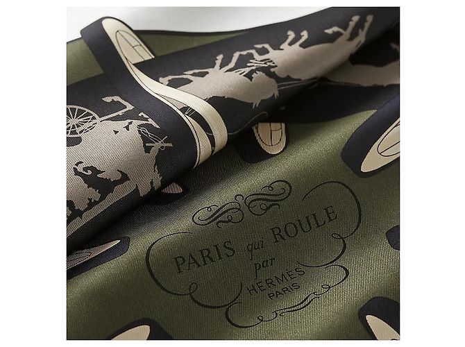 Hermès Foulard in seta per donne Carré Nero - vista 4