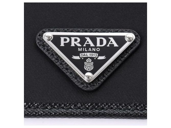 Prada Tarjetero de cuero Saffiano de nailon - vista 6