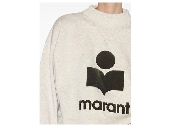 Isabel Marant Sweatshirt ECKI Blanc - vue 5