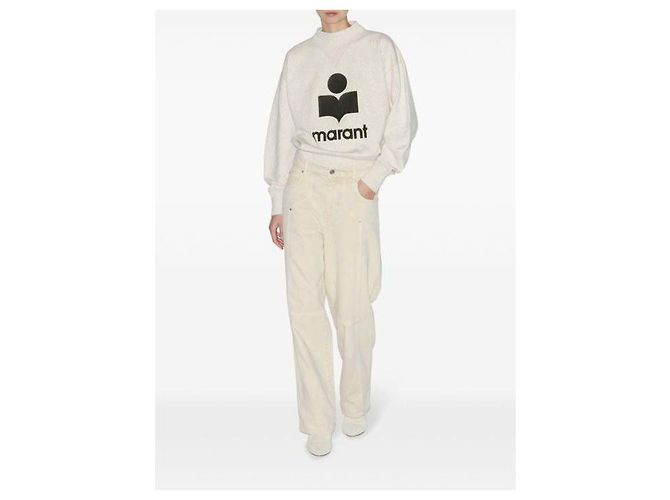 Isabel Marant Sweatshirt ECKI Blanc - vue 7
