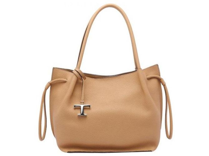 Tod's Borsa a secchiello senza tempo media in cuoio Arancione - vista 3