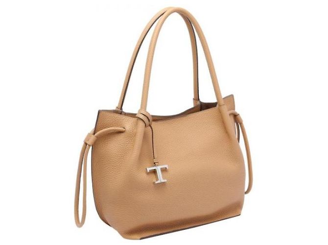 Tod's Borsa a secchiello senza tempo media in cuoio Arancione - vista 4
