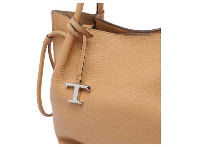 Tod's Borsa a secchiello senza tempo media in cuoio Arancione - vista 6