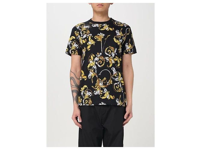 Versace Camiseta Baroque Outline Multicor - vista 4