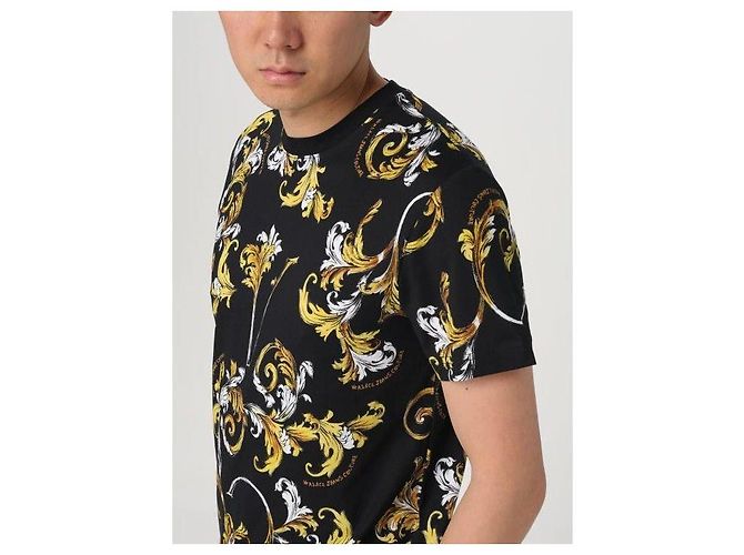 Versace Camiseta Baroque Outline Multicor - vista 6