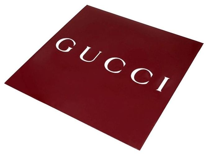 Gucci Sciarpa bicolore in lana e seta GG jacquard nera Nero - vista 10