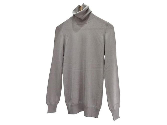 Loro Piana Kaschmir-Pullover mit Rollkragen Silber - Ansicht 2