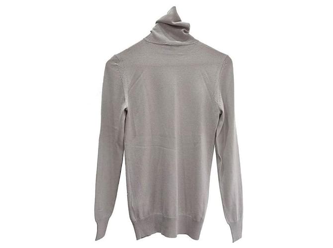 Loro Piana Kaschmir-Pullover mit Rollkragen Silber - Ansicht 3