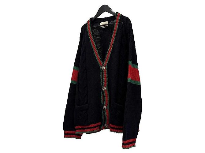 Gucci Oversized Kabelstrick-Cardigan - Ansicht 2
