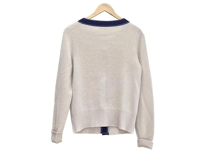 Chanel Kaschmir-Strickjacke Weiß - Ansicht 3