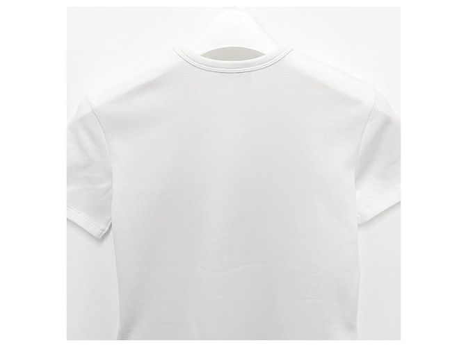 Céline Schwarzes T-Shirt mit Logo-Druck Weiß - Ansicht 13