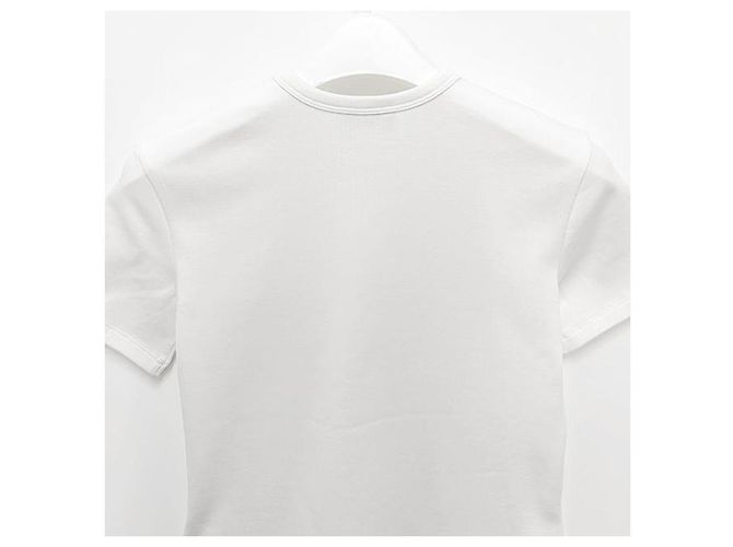 Céline Schwarzes T-Shirt mit Logo-Druck Weiß - Ansicht 5