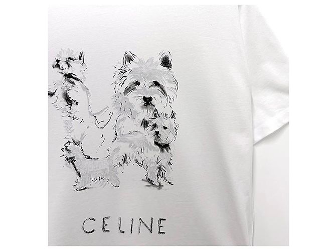 Céline Oversized Logo-Druck T-Shirt Braun - Ansicht 12