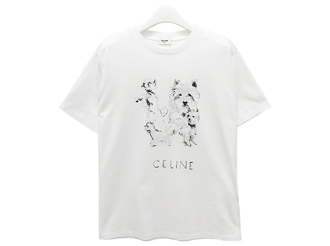 Céline Oversized Logo-Druck T-Shirt Braun - Ansicht 9