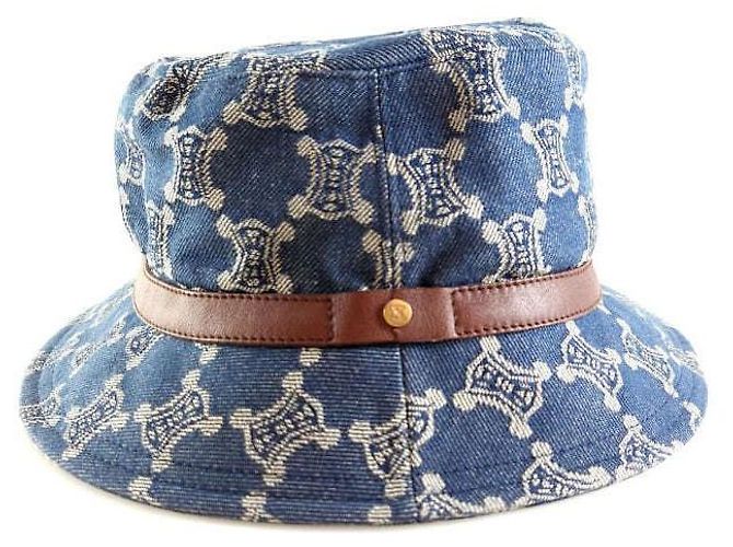 Céline Il cappello bucket Denim Trionf Blu - vista 2