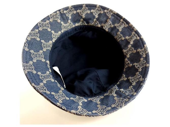 Céline Il cappello bucket Denim Trionf Blu - vista 4