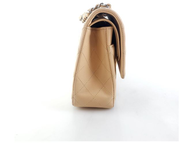 Chanel Borsa a spalla in pelle di agnello classica Arancione - vista 3