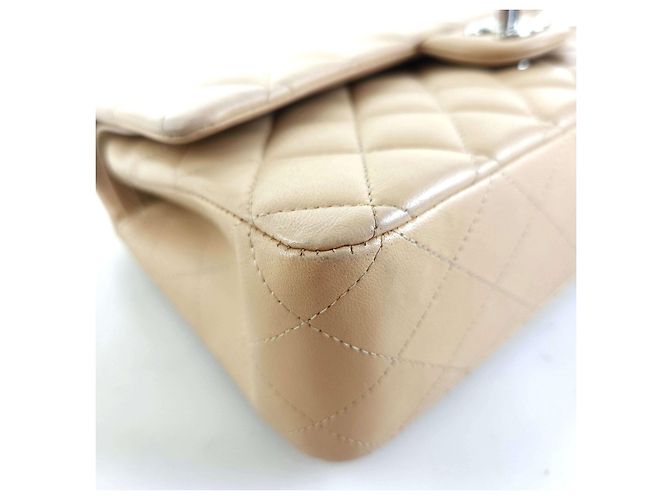 Chanel Borsa a spalla in pelle di agnello classica Arancione - vista 5