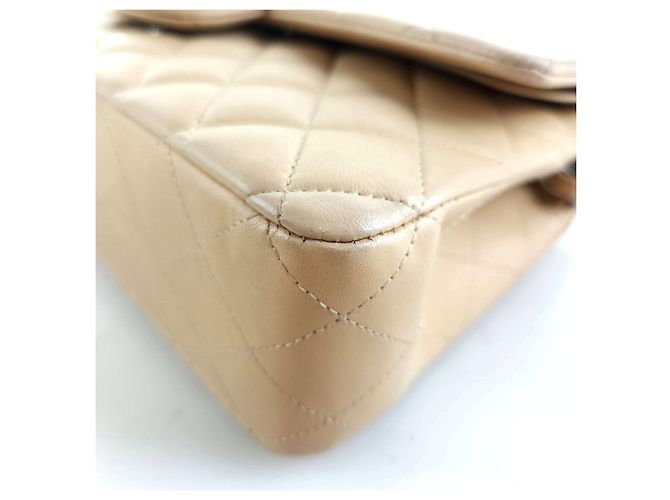 Chanel Borsa a spalla in pelle di agnello classica Arancione - vista 6