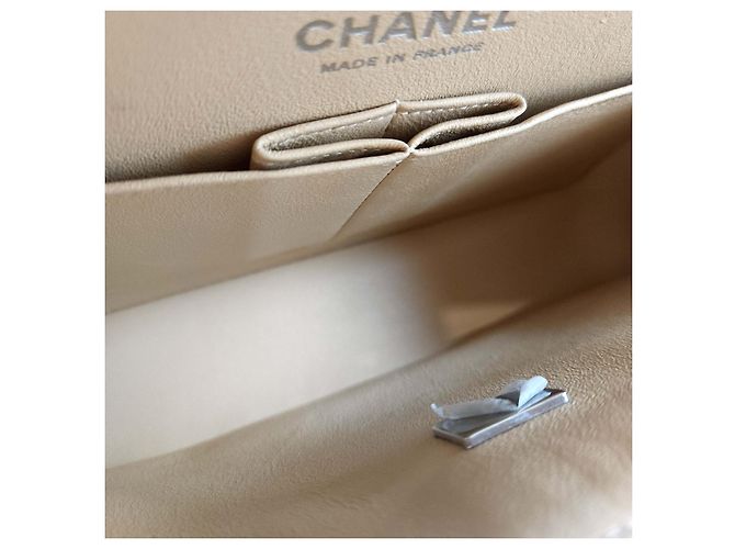 Chanel Borsa a spalla in pelle di agnello classica Arancione - vista 8