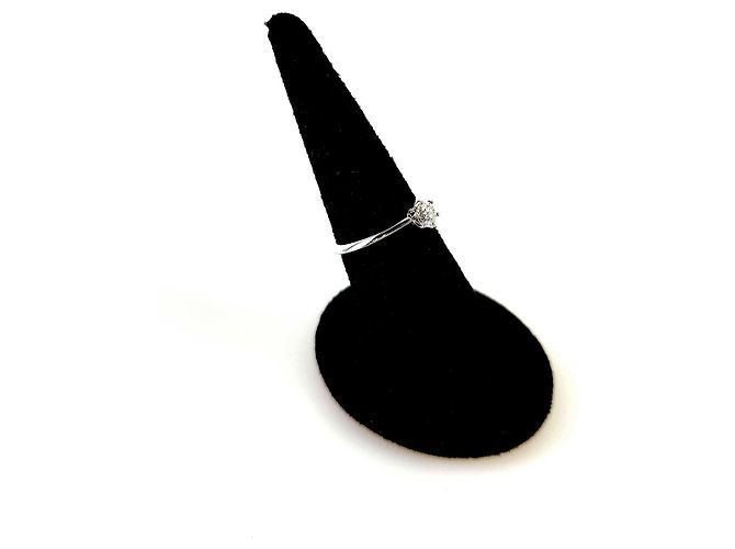 Tiffany & Co Bague en Platine avec Diamants Multicolore - vue 3