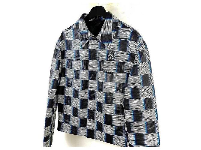Louis Vuitton Giacca in pelle Damier Multicolore - vista 2