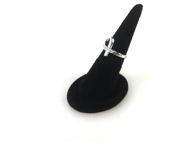 Tiffany & Co Anel de Diamante em Ouro Branco Loving Heart da Anne Co Preto - vista 2
